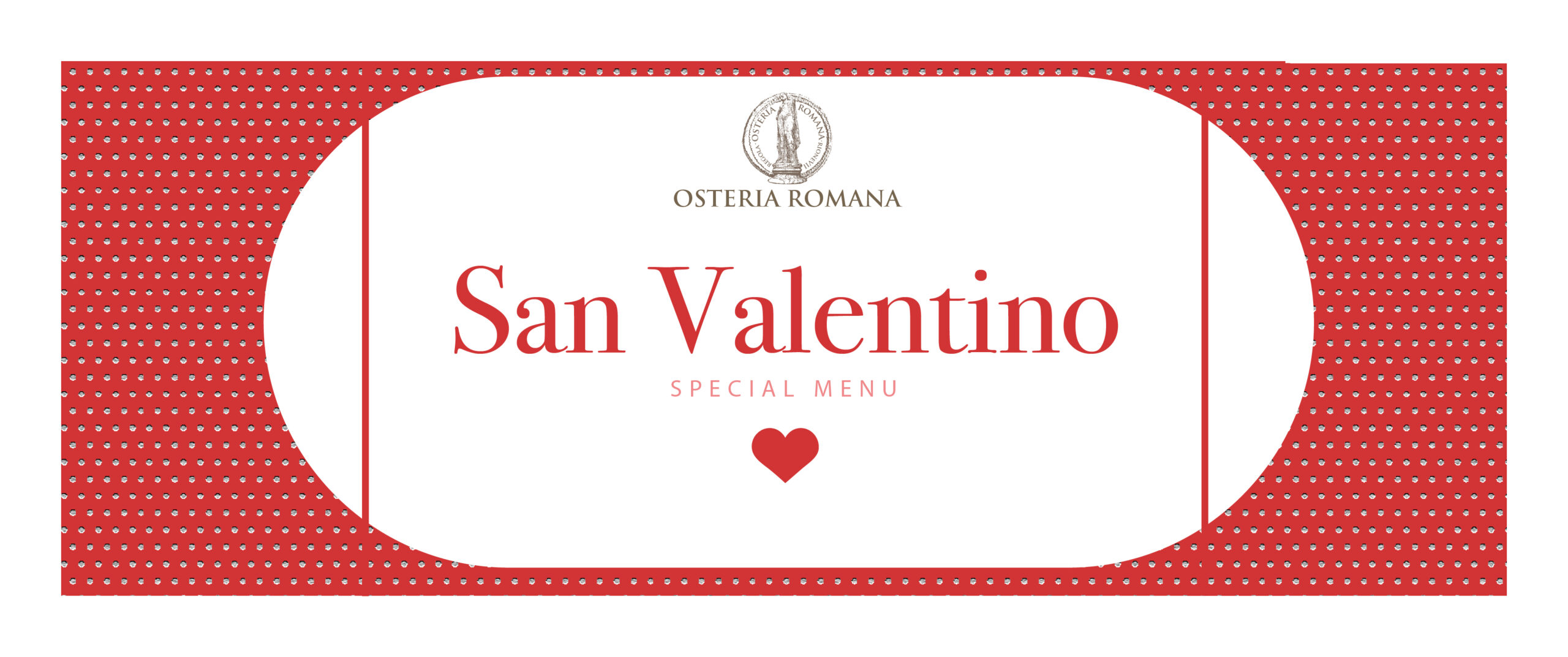 San Valentino Special Menù