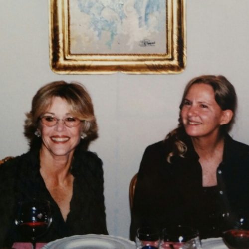 Jane Fonda a cena all'Osteria Romana di SImmi